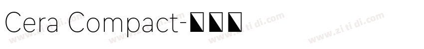 Cera Compact字体转换